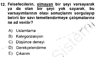 Siyaset Felsefesi 1 2015-2016 Dönem Sonu Sınavı - 12. soru
