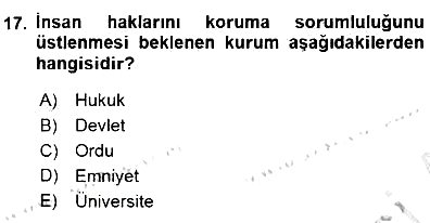 Siyaset Felsefesi 1 2015-2016 Dönem Sonu Sınavı - 17. soru
