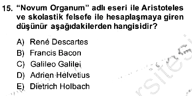Siyaset Felsefesi 2 2013-2014 Ara Sınav - 15. soru