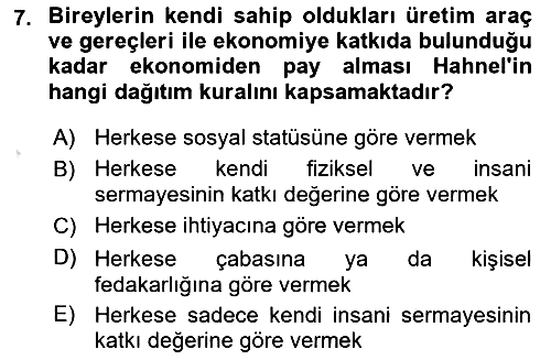 Siyaset Felsefesi 2 2021-2022 Ara Sınav - 7. soru
