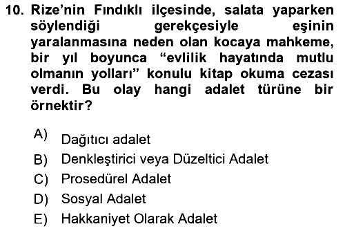 Siyaset Felsefesi 2 2024-2025 Ara Sınav - 10. soru