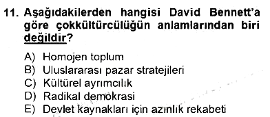 Siyaset Felsefesi 2 2012-2013 Dönem Sonu Sınavı - 11. soru