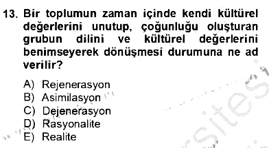 Siyaset Felsefesi 2 2012-2013 Dönem Sonu Sınavı - 13. soru