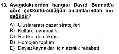 Siyaset Felsefesi 2 2014-2015 Dönem Sonu Sınavı - 13. soru