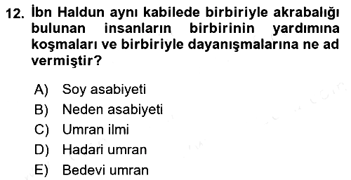 Siyaset Felsefesi 2 2017-2018 Dönem Sonu Sınavı - 12. soru