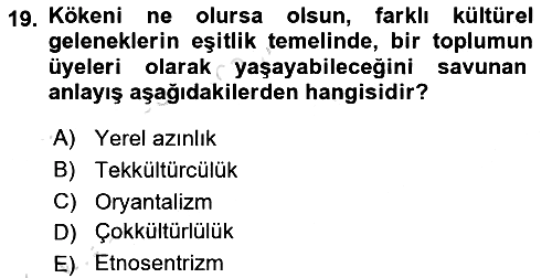 Siyaset Felsefesi 2 2024-2025 Yaz Okulu Sınavı - 19. soru