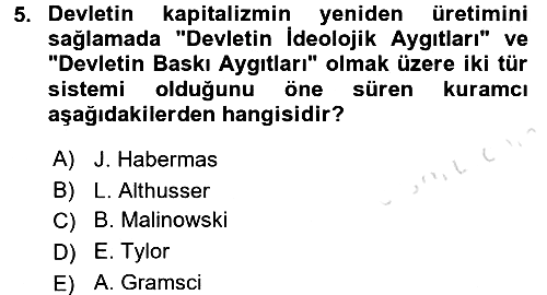 Sosyal Bilimlerde Temel Kavramlar 2016-2017 Ara Sınav - 5. soru