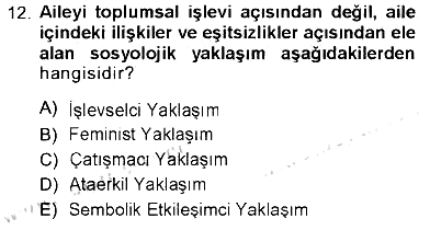 Sosyal Bilimlerde Temel Kavramlar 2012-2013 Tek Ders Sınavı - 12. soru