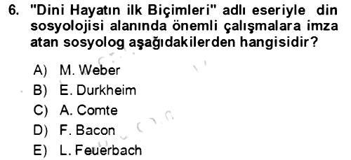 Sosyal Bilimlerde Temel Kavramlar 2023-2024 Yaz Okulu Sınavı - 6. soru