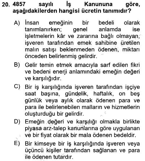 Sosyal Politika 2022-2023 Ara Sınav - 20. soru
