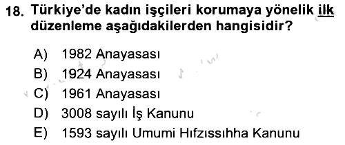 Sosyal Politika 2019-2020 Dönem Sonu Sınavı - 18. soru