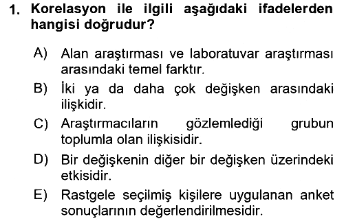 Sosyal Psikoloji 1 2016-2017 Ara Sınav - 1. soru