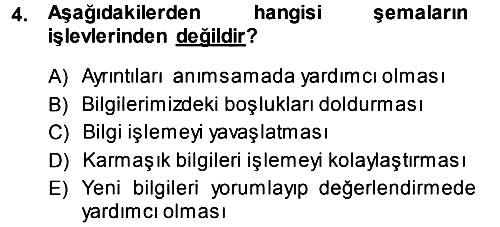 Sosyal Psikoloji 1 2013-2014 Dönem Sonu Sınavı - 4. soru