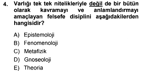 Tarih Felsefesi 1 2013-2014 Ara Sınav - 4. soru