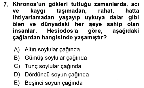 Tarih Felsefesi 1 2022-2023 Ara Sınav - 7. soru