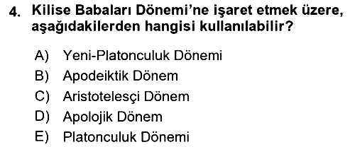 Tarih Felsefesi 1 2024-2025 Ara Sınav - 4. soru