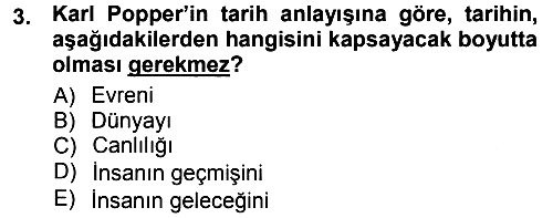 Tarih Felsefesi 1 2012-2013 Dönem Sonu Sınavı - 3. soru