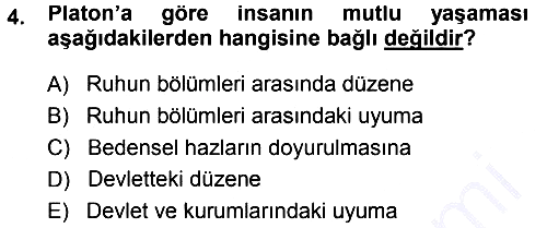 Tarih Felsefesi 1 2013-2014 Dönem Sonu Sınavı - 4. soru