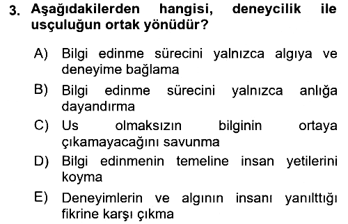 Tarih Felsefesi 1 2015-2016 Tek Ders Sınavı - 3. soru