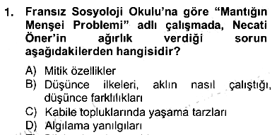 Tarih Felsefesi 2 2012-2013 Ara Sınav - 11. soru