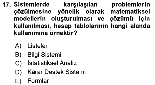 Temel Bilgi Teknolojileri 2022-2023 Ara Sınav - 17. soru
