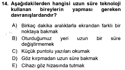 Temel Bilgi Teknolojileri 2022-2023 Yaz Okulu Sınavı - 14. soru