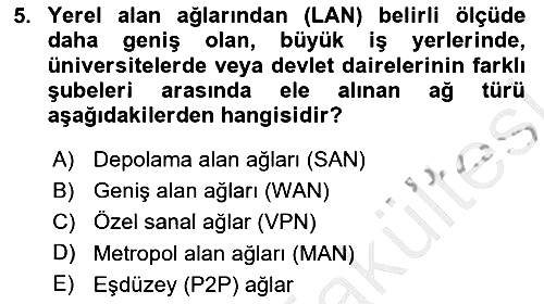 Temel Bilgi Teknolojileri 2025-2026 Ara Sınav - 5. soru