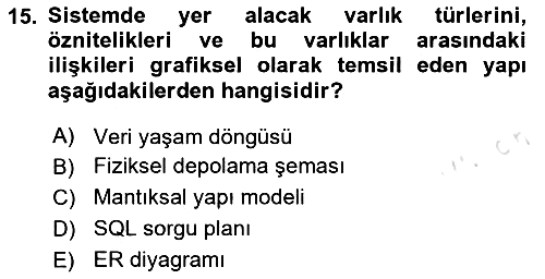 Temel Bilgi Teknolojileri 2025-2026 Dönem Sonu Sınavı - 15. soru