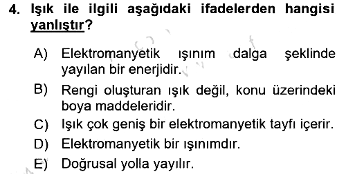 Temel Fotoğrafçılık 2017-2018 Ara Sınav - 4. soru