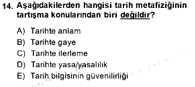 Türkiye´de Felsefenin Gelişimi 1 2013-2014 Dönem Sonu Sınavı - 14. soru
