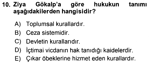 Türkiye´de Felsefenin Gelişimi 2 2015-2016 Dönem Sonu Sınavı - 10. soru
