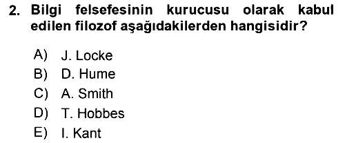 Türkiye´de Felsefenin Gelişimi 2 2018-2019 Dönem Sonu Sınavı - 2. soru