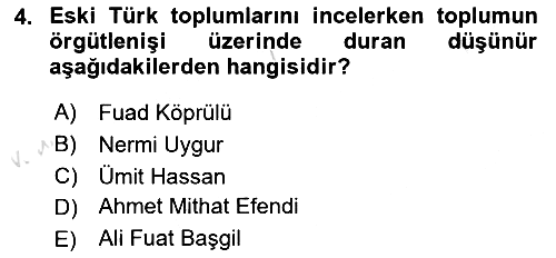 Türkiye´de Felsefenin Gelişimi 2 2023-2024 Yaz Okulu Sınavı - 4. soru