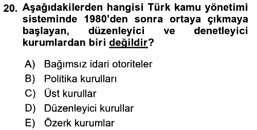 Yurttaşlık ve Çevre Bilgisi 2018-2019 3 Ders Sınavı - 20. soru