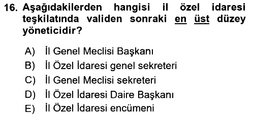 Yurttaşlık ve Çevre Bilgisi 2021-2022 Dönem Sonu Sınavı - 16. soru