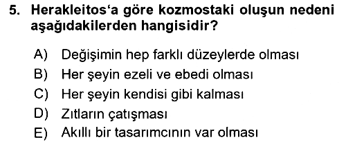 Zihin Felsefesi 2018-2019 Ara Sınav - 5. soru