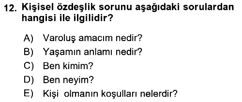Zihin Felsefesi 2023-2024 Dönem Sonu Sınavı - 12. soru