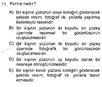 Fotoğraf Tarihi 2012-2013 Ara Sınav - 11. soru