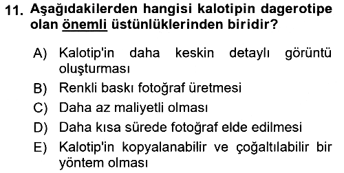 Fotoğraf Tarihi 2016-2017 Ara Sınav - 11. soru