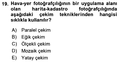 Fotoğrafın Kullanım Alanları 2021-2022 Ara Sınav - 19. soru