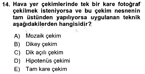 Fotoğrafın Kullanım Alanları 2023-2024 Ara Sınav - 14. soru