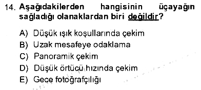 Fotoğrafın Kullanım Alanları 2013-2014 Dönem Sonu Sınavı - 14. soru