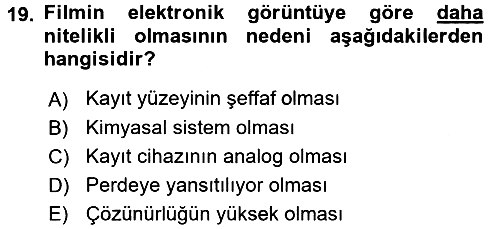 Hareketli Görüntünün Tarihi 2017-2018 Ara Sınav - 19. soru