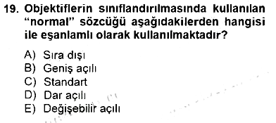 Optik Bakış 2014-2015 Ara Sınav - 19. soru