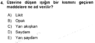 Optik Bakış 2015-2016 Ara Sınav - 4. soru