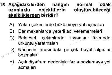 Optik Bakış 2015-2016 Ara Sınav - 16. soru