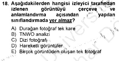 Optik Bakış 2012-2013 Dönem Sonu Sınavı - 18. soru