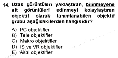 Optik Bakış 2014-2015 Dönem Sonu Sınavı - 14. soru