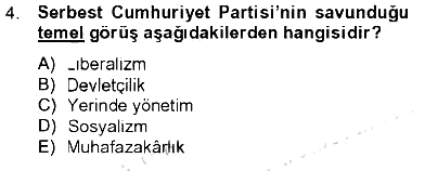 Atatürk İlkeleri Ve İnkılap Tarihi 2 2012-2013 Tek Ders Sınavı - 4. soru