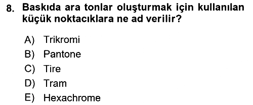 Dijital Görüntüleme İşleme Yöntemleri 2024-2025 Ara Sınav - 8. soru